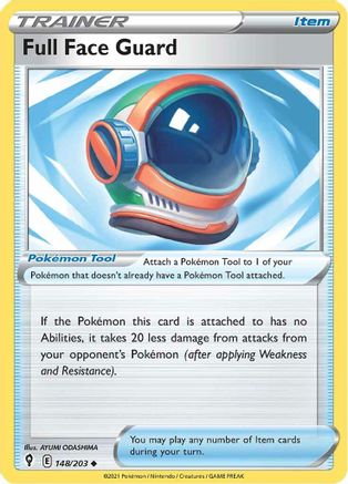 Full Face Guard (148/203) - SES  - Uncommon - Reverse Holofoil