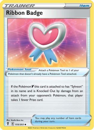 Ribbon Badge (155/203) - SES  - Uncommon - Reverse Holofoil