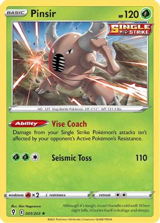Pinsir (001/203) - SES  - Rare