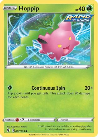 Hoppip (002/203) - SES  - Common - Reverse Holofoil