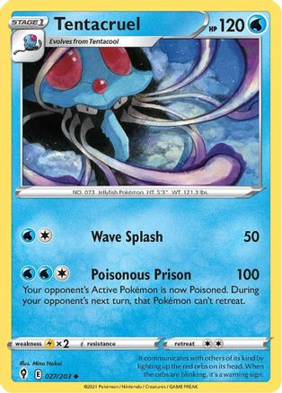 Tentacruel (027/203) - SES  - Uncommon - Reverse Holofoil