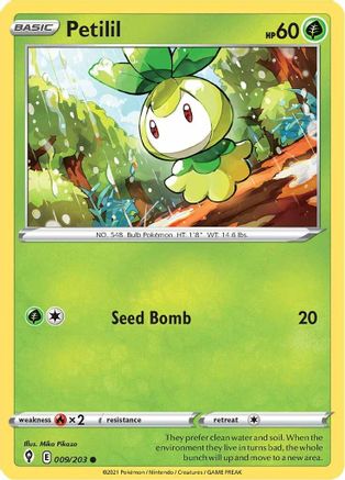 Petilil (009/203) - SES  - Common - Reverse Holofoil
