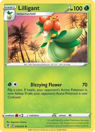 Lilligant (010/203) - SES  - Rare - Reverse Holofoil