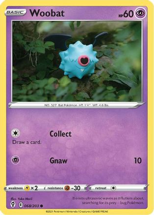 Woobat (068/203) - SES  - Common - Reverse Holofoil