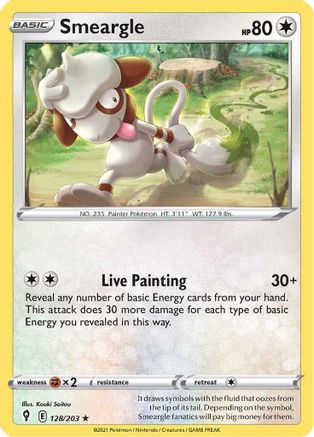 Smeargle (128/203) - SES  - Rare - Reverse Holofoil