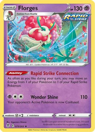 Florges (073/203) - SES  - Holo Rare - Reverse Holofoil