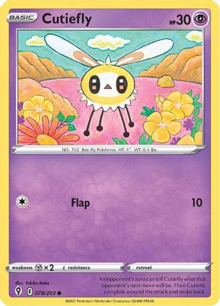 Cutiefly (078/203) - SES  - Common - Reverse Holofoil