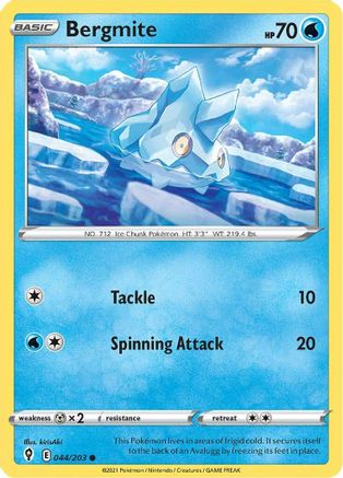 Bergmite (044/203) - SES  - Common - Reverse Holofoil