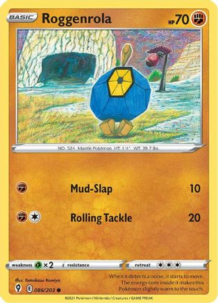 Roggenrola (086/203) - SES  - Common - Reverse Holofoil