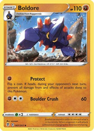 Boldore (087/203) - SES  - Uncommon - Reverse Holofoil