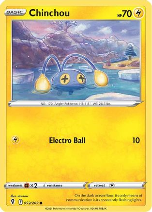 Chinchou (052/203) - SES  - Common - Reverse Holofoil