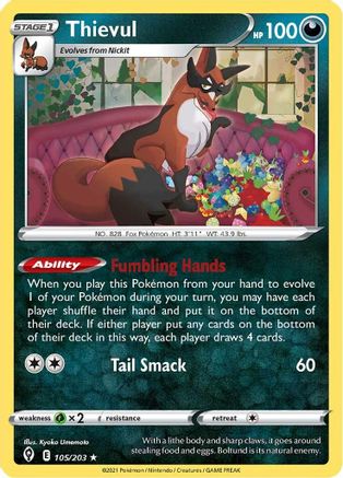 Thievul (105/203) - SES  - Rare - Reverse Holofoil