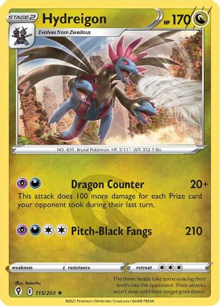 Hydreigon (115/203) - SES  - Holo Rare - Holofoil