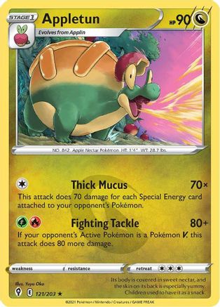 Appletun (121/203) - SES  - Rare - Reverse Holofoil