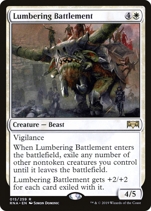 Lumbering Battlement (RNA-015) - rare