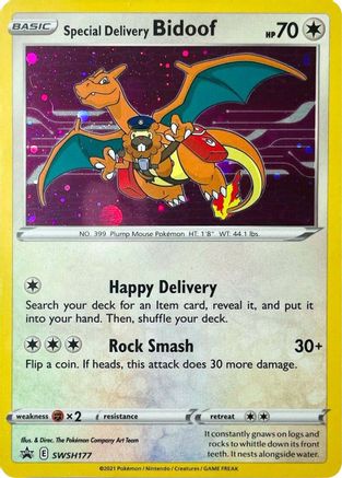Special Delivery Bidoof (SWSH177) - SSSPC  - Promo - Holofoil