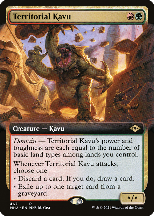 Territorial Kavu (MH2-467) - rare: (Extended Art) - Foil