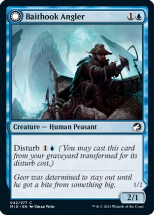 Baithook Angler // Hook-Haunt Drifter (MID-042) - common: (Double Faced Transform)