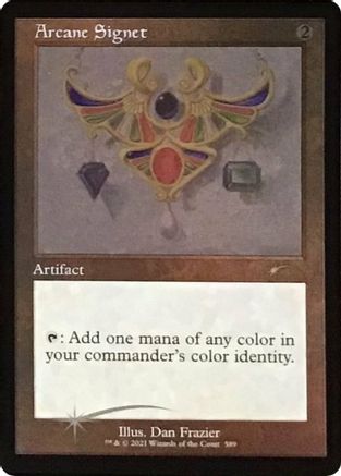 Arcane Signet (589) (Foil Etched) (SLD-589) - rare - Foil