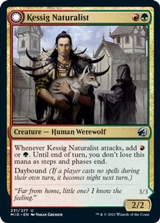 Kessig Naturalist // Lord of the Ulvenwald (MID-231) - uncommon: (Double Faced Transform) - Foil
