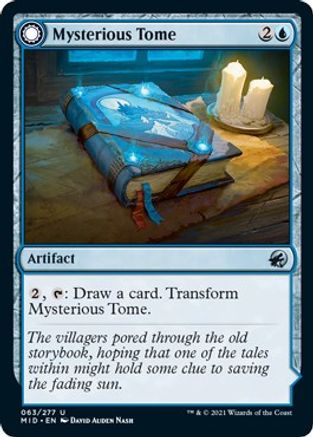 Mysterious Tome // Chilling Chronicle (MID-063) - uncommon: (Double Faced Transform)