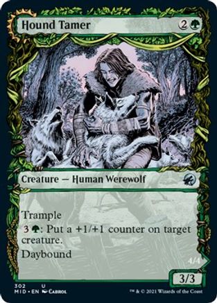 Hound Tamer // Untamed Pup (MID-302) - uncommon: (Showcase, Double Faced Transform)