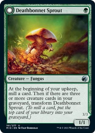 Deathbonnet Sprout // Deathbonnet Hulk (MID-181) - uncommon: (Double Faced Transform)