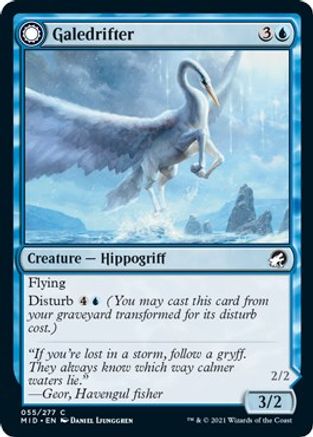 Galedrifter // Waildrifter (MID-055) - common: (Double Faced Transform) - Foil
