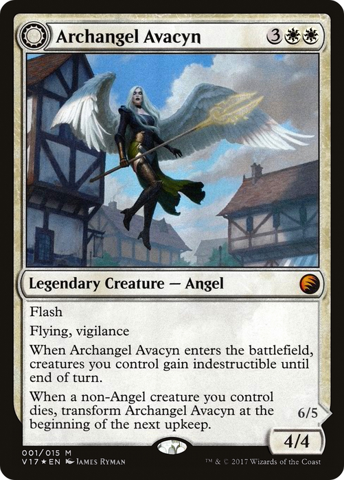 Archangel Avacyn // Avacyn, the Purifier (V17-001) - mythic: (Double Faced Transform) - Foil