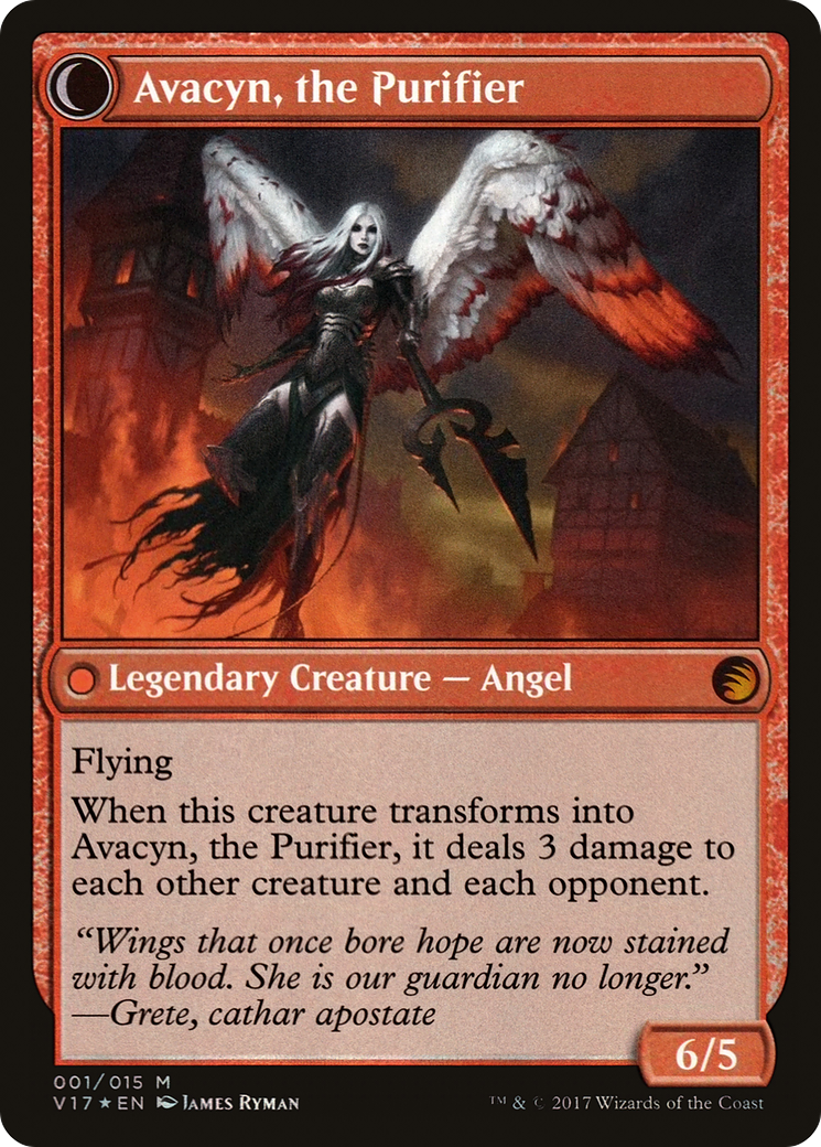 Archangel Avacyn // Avacyn, the Purifier (V17-001) - mythic: (Double Faced Transform) - Foil