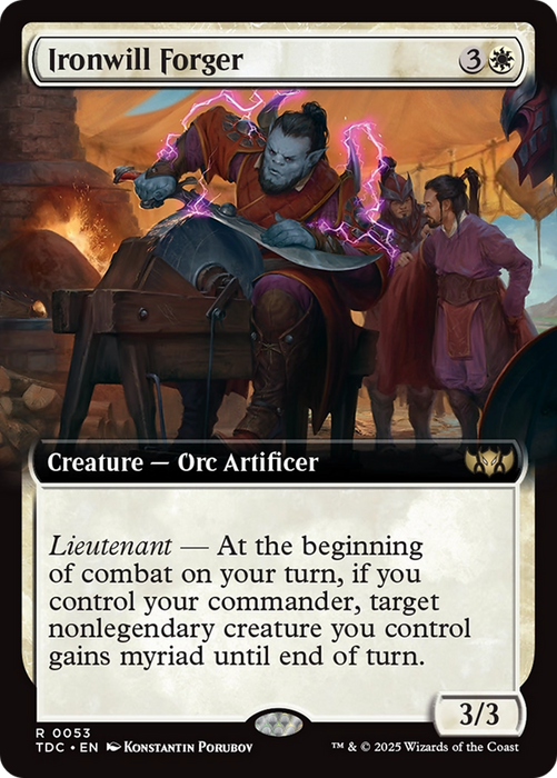 Ironwill Forger (TDC-053) - rare: (Extended Art)