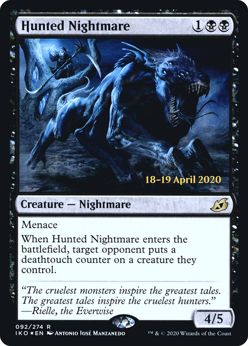Hunted Nightmare (PRE-92S) - rare - Foil