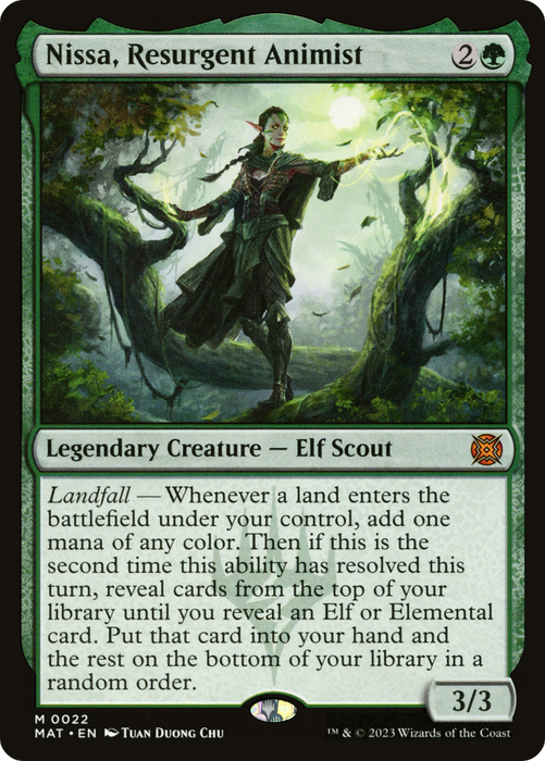 Nissa, Resurgent Animist (MAT-022) - mythic - Foil