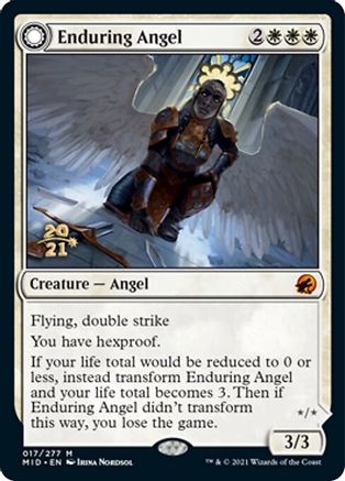 Enduring Angel // Angelic Enforcer (PRE-17S) - mythic: (Double Faced Transform) - Foil