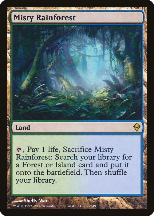 Misty Rainforest (ZEN-220) - rare - Foil