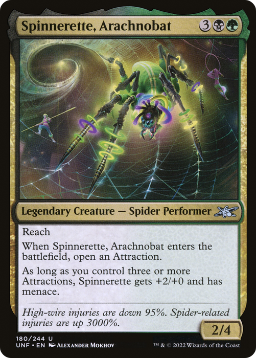 Spinnerette, Arachnobat (UNF-180) - uncommon - Foil