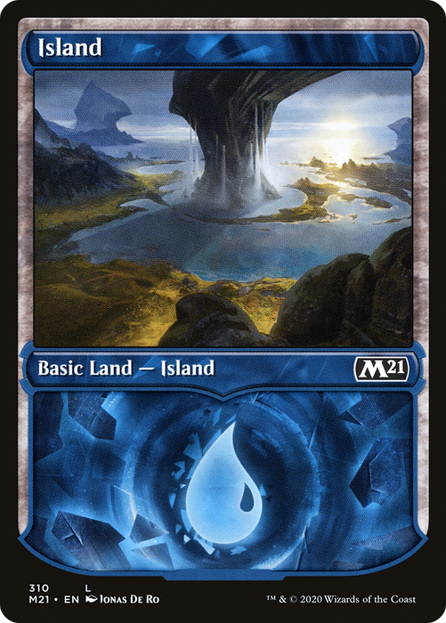 Island (M21-310) - common: (Showcase) - Foil