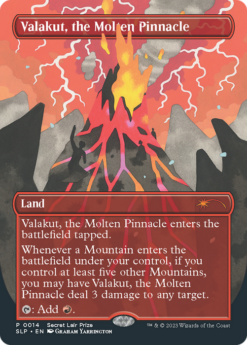Valakut, the Molten Pinnacle (SLP-014) - rare (Borderless) - Foil