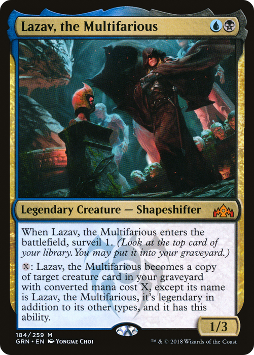 Lazav, the Multifarious (GRN-184) - mythic - Foil