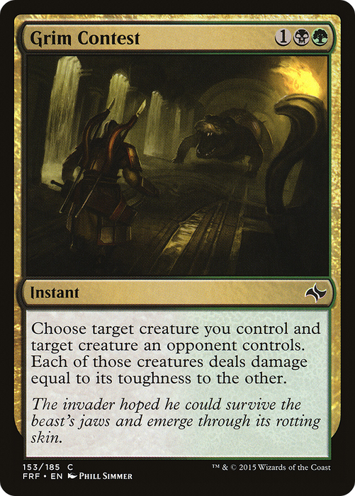 Grim Contest (FRF-153) - common - Foil