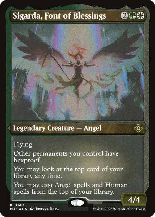 Sigarda, Font of Blessings (MAT-147) - rare - Etched Foil