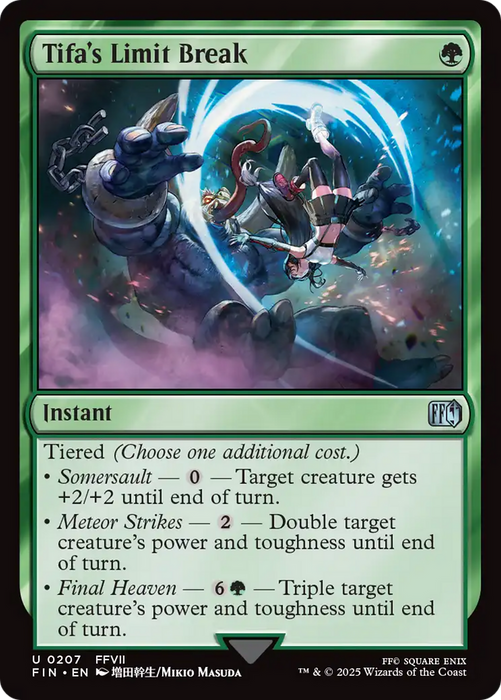Tifa's Limit Break (FIN-207) - uncommon - Foil