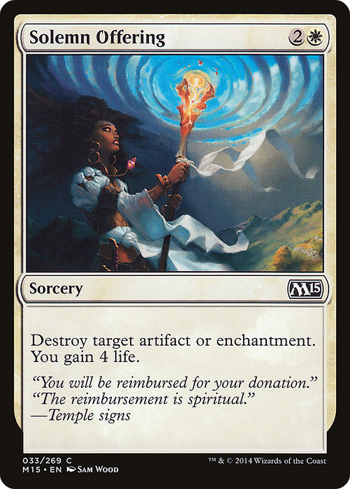 Solemn Offering (M15-033) - common - Foil