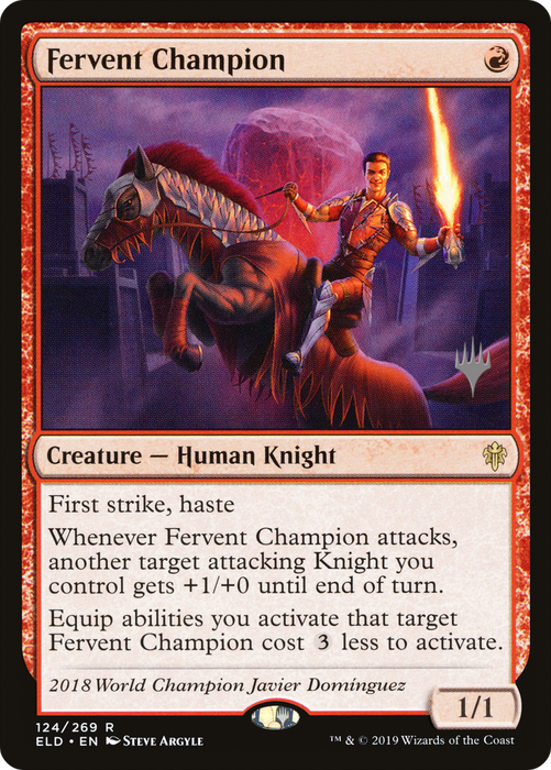 Fervent Champion (PPELD-124P) - rare - Foil