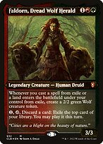 Faldorn, Dread Wolf Herald (CLB-932) - mythic - Etched Foil