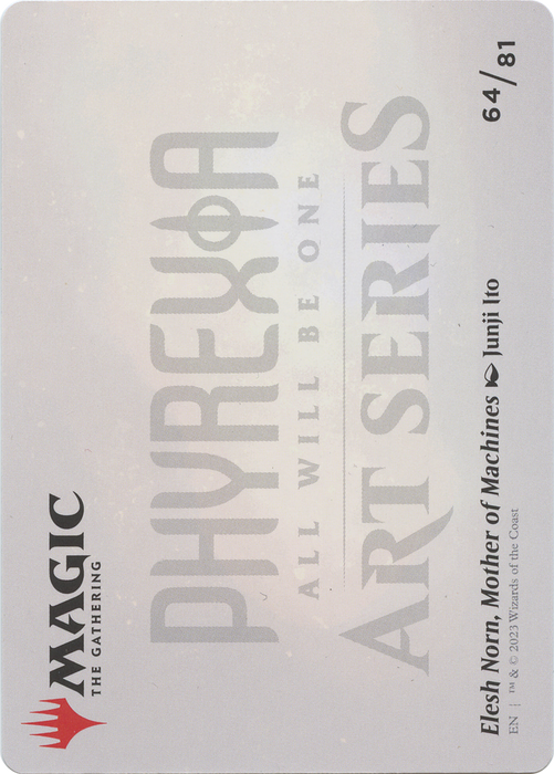 Elesh Norn, Mother of Machines // Elesh Norn, Mother of Machines (AONE-064) - common (Borderless) - Foil