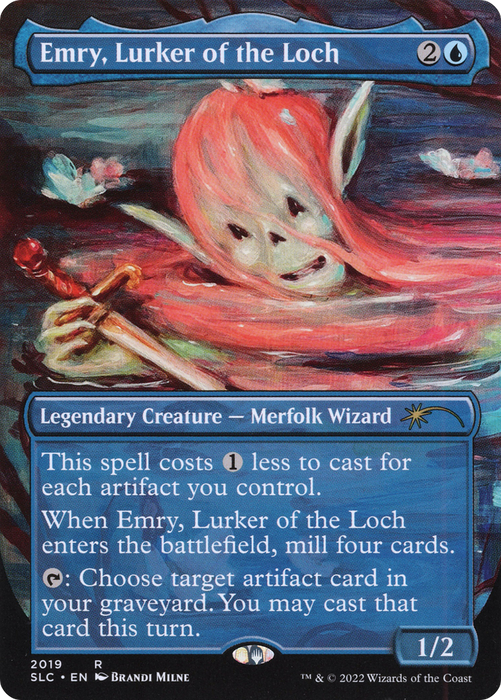 Emry, Lurker of the Loch (SLC-2019) - rare (Borderless) - Foil