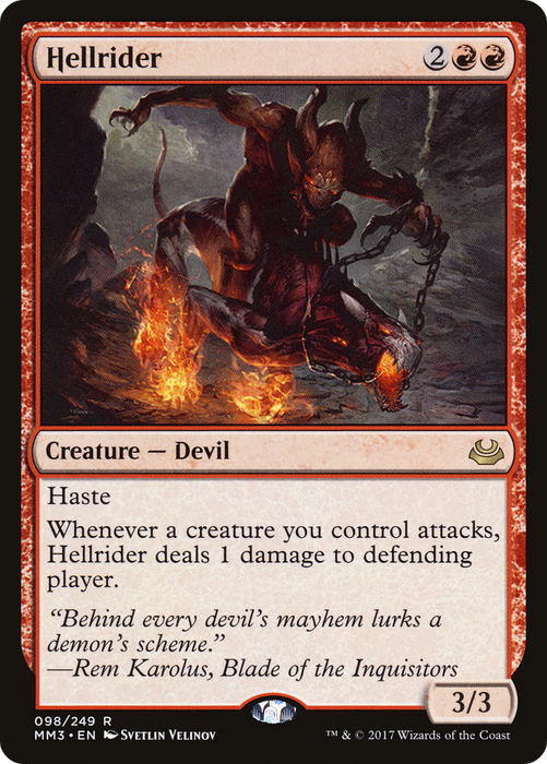 Hellrider (MM3-098) - rare - Foil