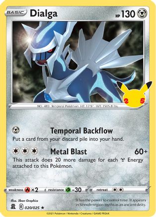 Dialga (020/025) - C  - Holo Rare - Holofoil