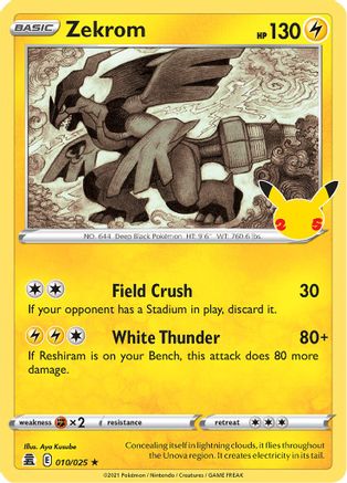 Zekrom (010/025) - C  - Holo Rare - Holofoil